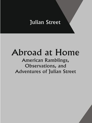 cover image of Abroad At Home